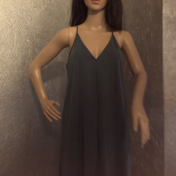 Denim blue colored tank dress - Picture 4 of 6